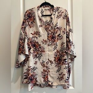 Andrée by Unit Floral Blouse 2X/3X NWOT Plus Size floral Top